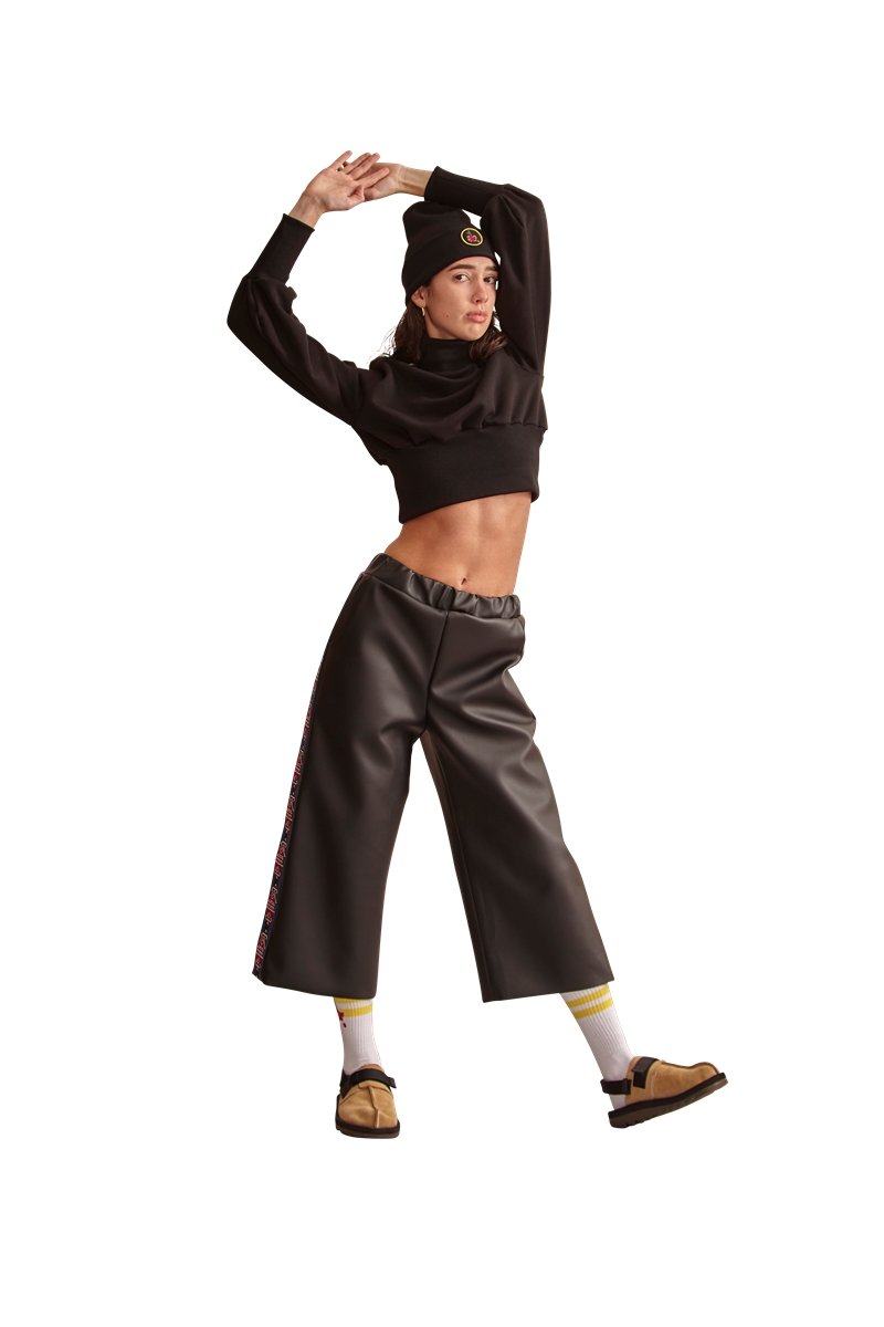Alex Crop Top - Black - Harem London