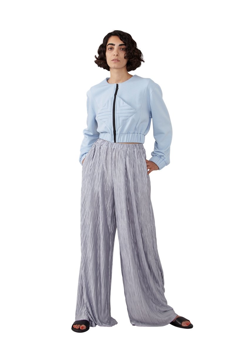 Cropped Bolero - Baby Blue - Harem London