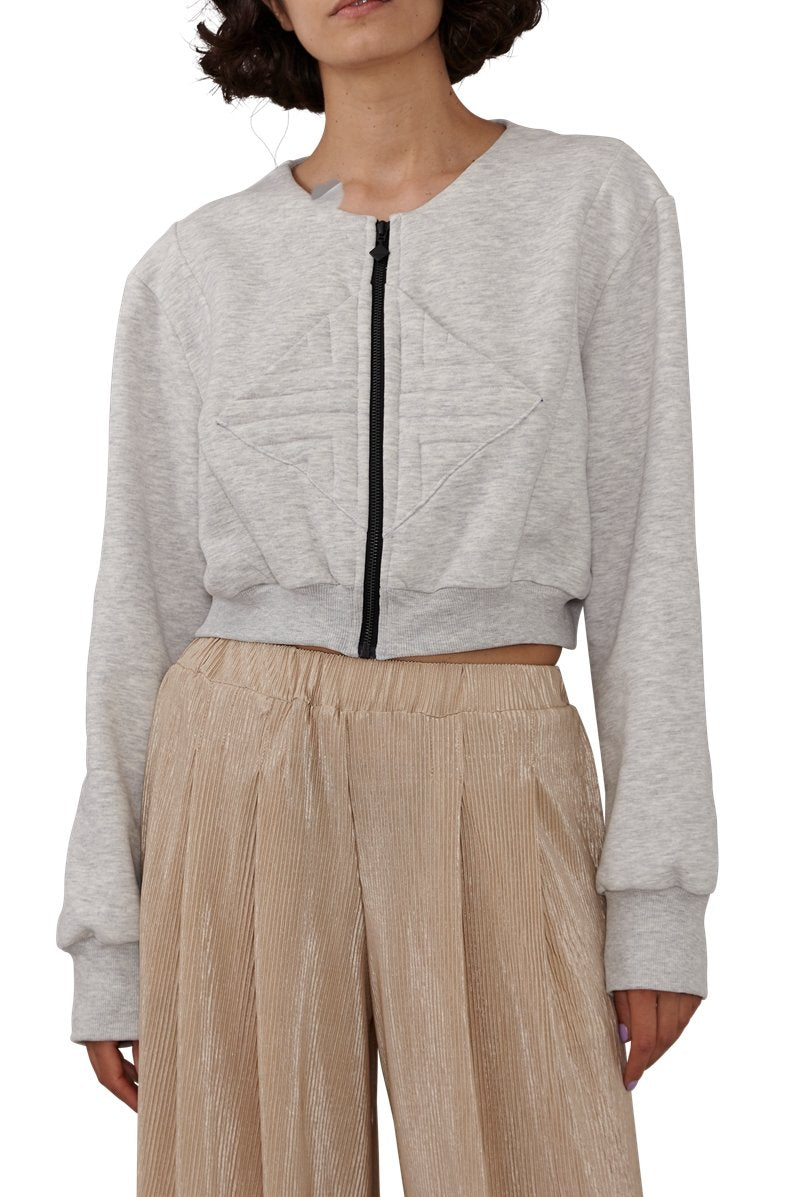 Cropped Bolero - Grey - Harem London