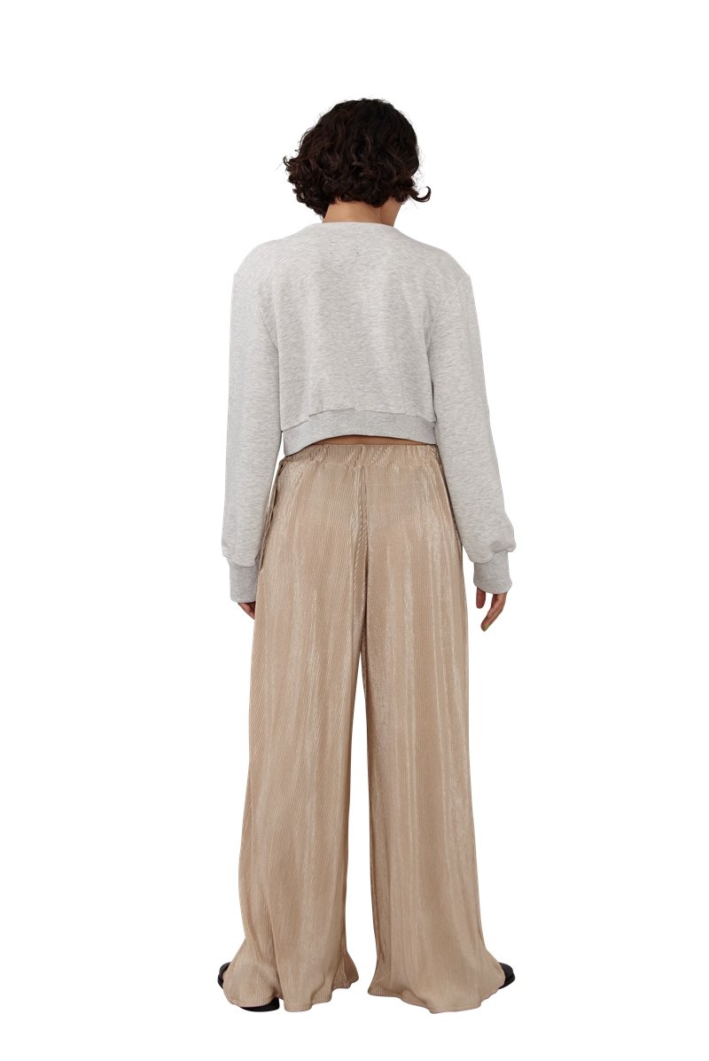 Plisse Womens - Beige - Harem London