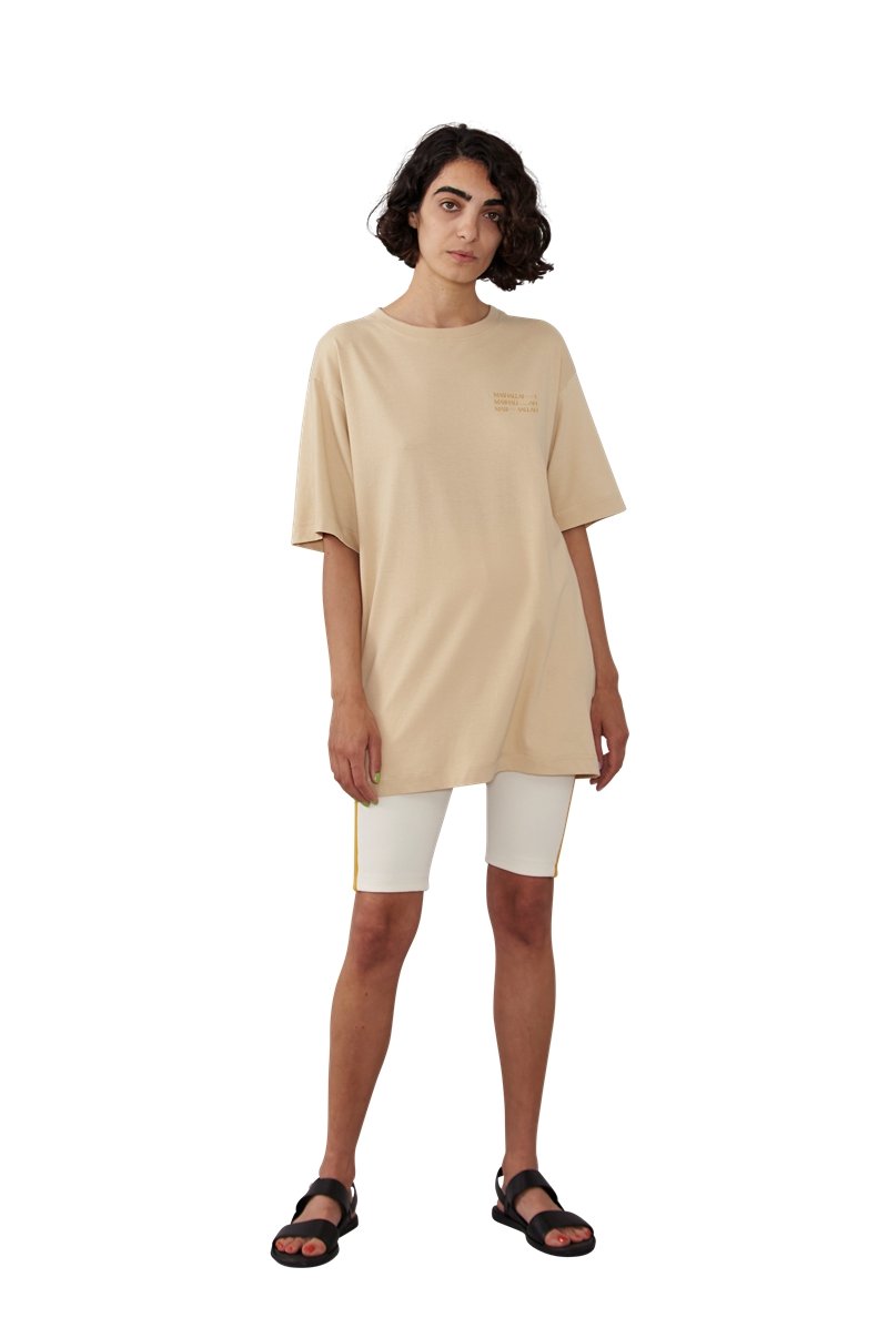 Triple Mashallah Tee - Beige - Harem London