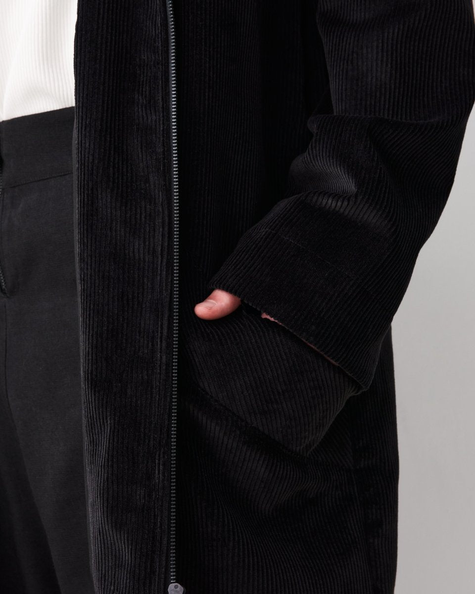 Corduroy Parka : Black - Harem London