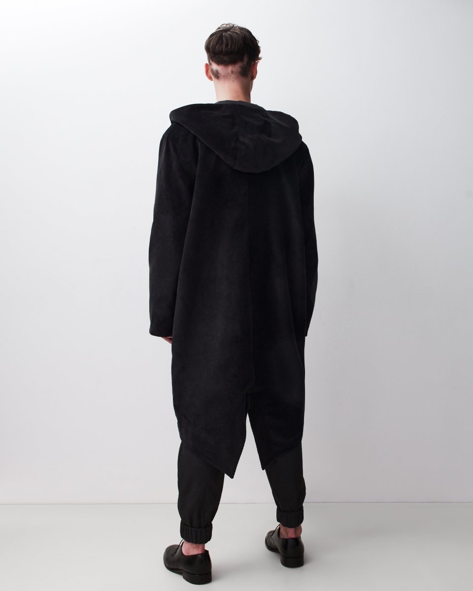 Corduroy Parka : Black - Harem London
