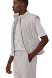Padded Vest - Grey - Harem London