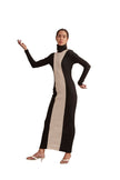 Ribbed Dress - Black and White - Harem London