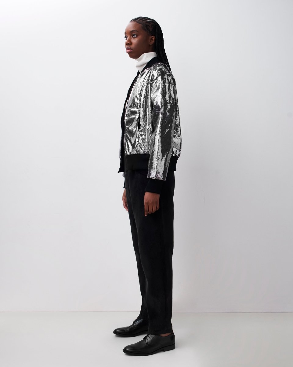 Sequin Bomber Jacket - Harem London