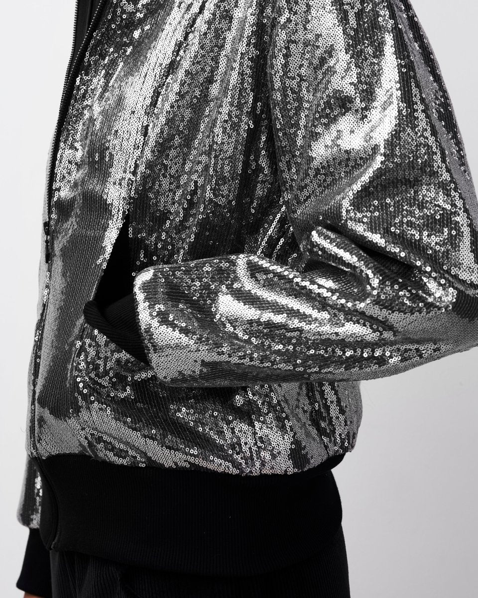 Sequin Bomber Jacket - Harem London