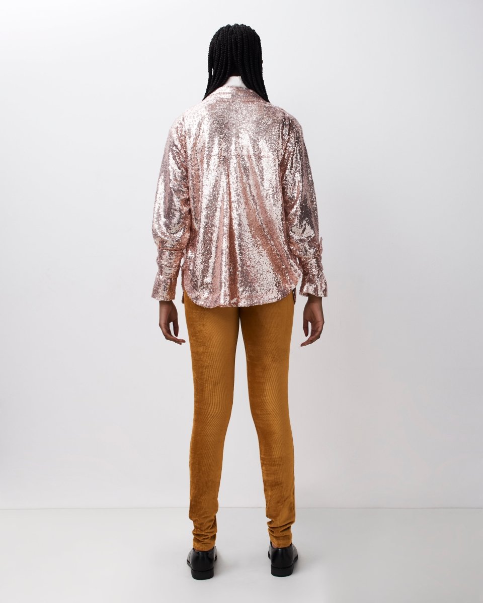 Sequin Yolk Shirt - Harem London