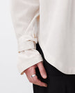 Silk Yolk Shirt White - Harem London