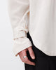 Silk Yolk Shirt White - Harem London