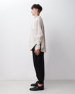 Silk Yolk Shirt White - Harem London